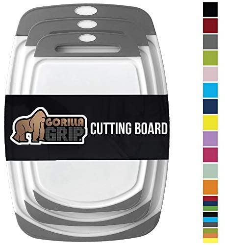 Gorilla Grip Original Oversized Cutting Board, 3 Piece, BPA Free, Dish –  Advanced Mixology